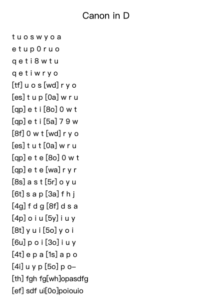Canon in D Major, Pachelbel's Canon