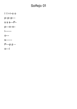 Solfejo 01
