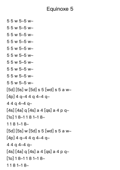 Equinoxe 5
