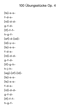 100 Übungsstücke, Op. 4