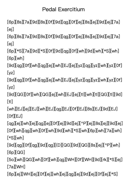 Pedal Exercitium, BWV 598
