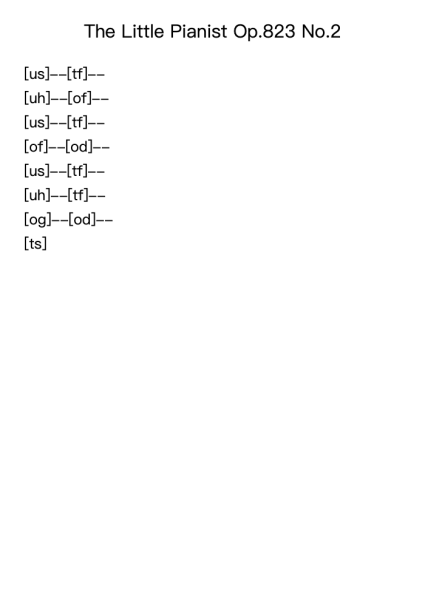 Etude Op. 823 No. 2 "The Little Pianist"