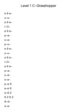 Level 1 C-Grasshopper