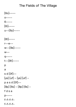 The Fields of The Village No. 1 in C Major