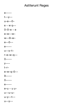 Astiterunt Reges