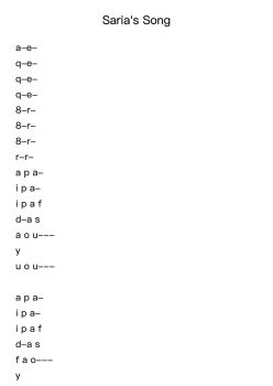 Saria's Song