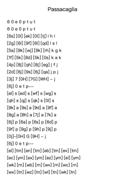 Passacaglia