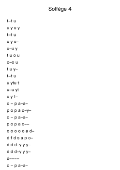 Solfège 4