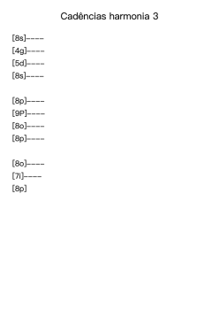 Cadências harmonia 3