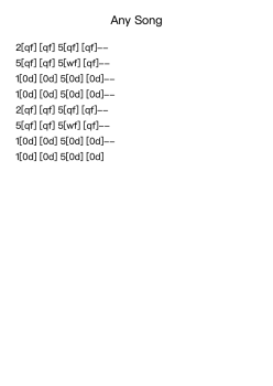 Any Song