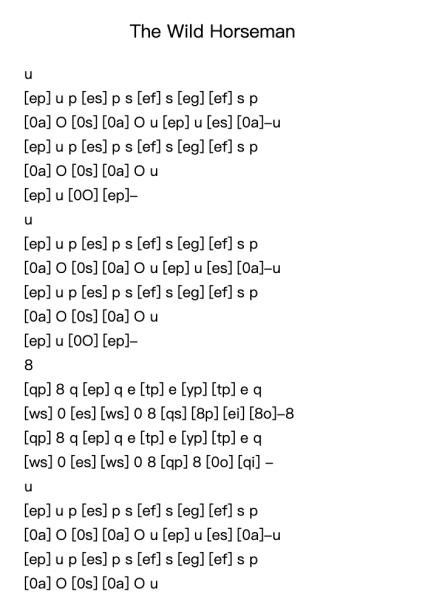 The Wild Horseman, Op. 68, No. 8