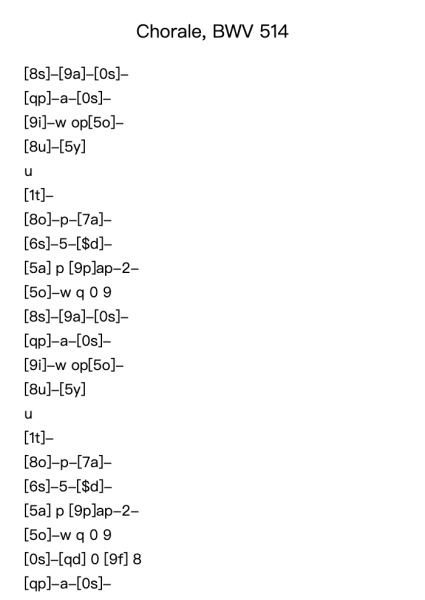 Chorale, BWV 514