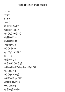 Prelude in E flat Major