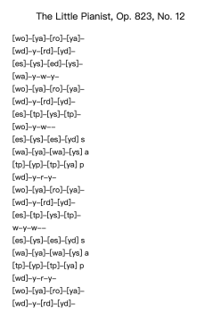 The Little Pianist, Op. 823, No. 12