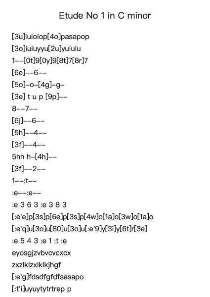 Etude No. 1 in C Minor