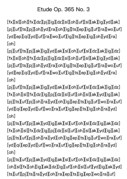 Etude Op. 365 No. 3