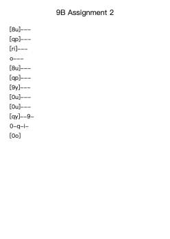 9B Assignment 2