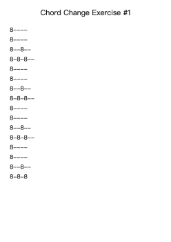 Chord Change Exercise #1