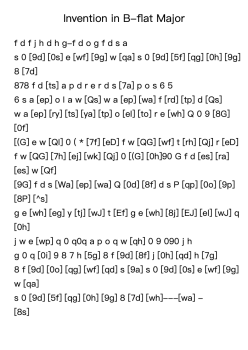 Invention in B-flat Major, BWV 785