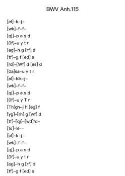 Minuet in G Minor, BWV Anh. 115