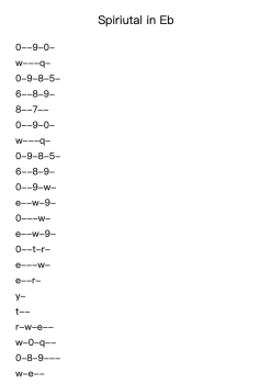 Spiriutal in Eb