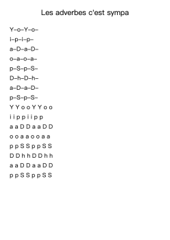 Les adverbes c'est sympa
