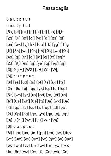 Passacaglia