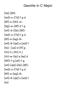 Gavotte in C Major