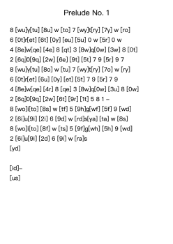 Prelude No. 1
