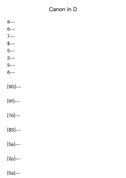 Canon and Gigue in D Major, P.37