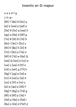 Invention in B Major, BWV 785