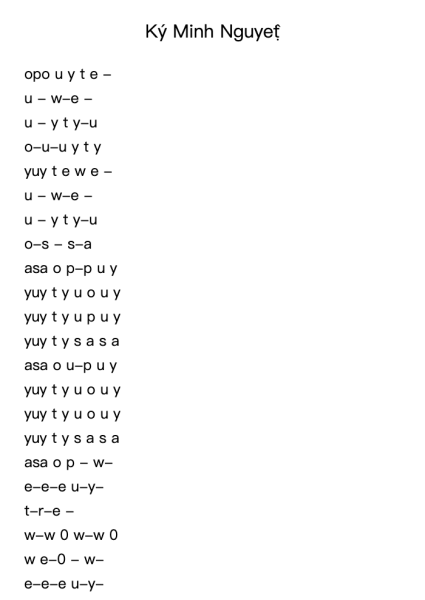 Ký Minh Nguyệt - Tone Am