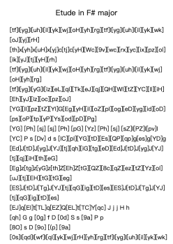 Etude in F# Major