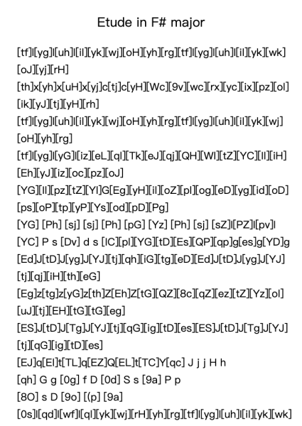 Etude in F# Major