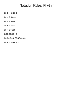 Notation Rules: Rhythm (Worksheet 2)