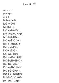 Invention No. 12 in A Major, BWV 783