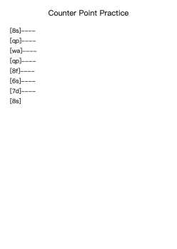 Counter Point Practice