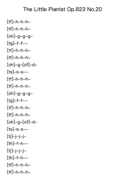 Etude Op. 823, No. 20 "The Little Pianist"