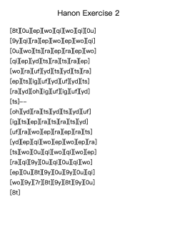 Hanon Exercise 2 from The Virtuoso Pianist in 60 Exercises, Part I