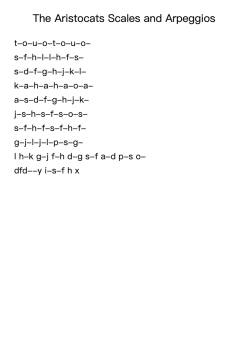 The Aristocats Scales and Arpeggios