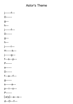 Astor's Theme