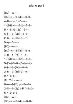 piano part