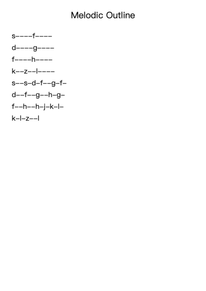 Melodic Outline