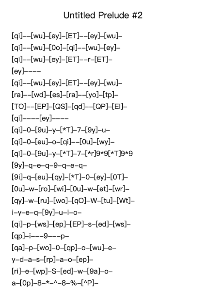 Prelude No. 2