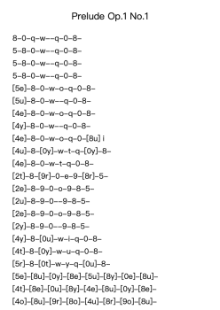 Prelude Op.1 No.1