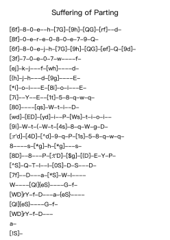 Suffering of Parting