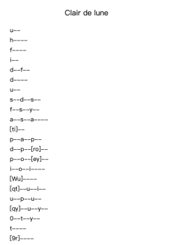 Clair de Lune in D-flat Major, L. 75