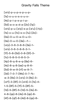 Gravity Falls Theme