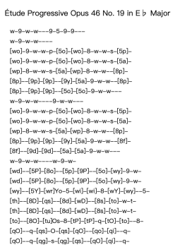 Étude Progressive Opus 46 No. 19 in E♭ Major – Heller