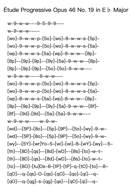 Étude Progressive Opus 46 No. 19 in E♭ Major – Heller